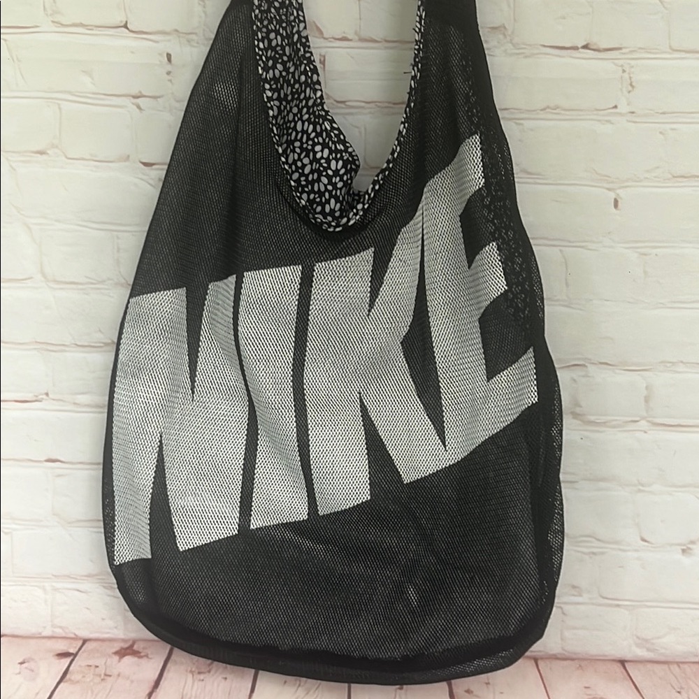 NIKE Reversible black mesh tote bag
